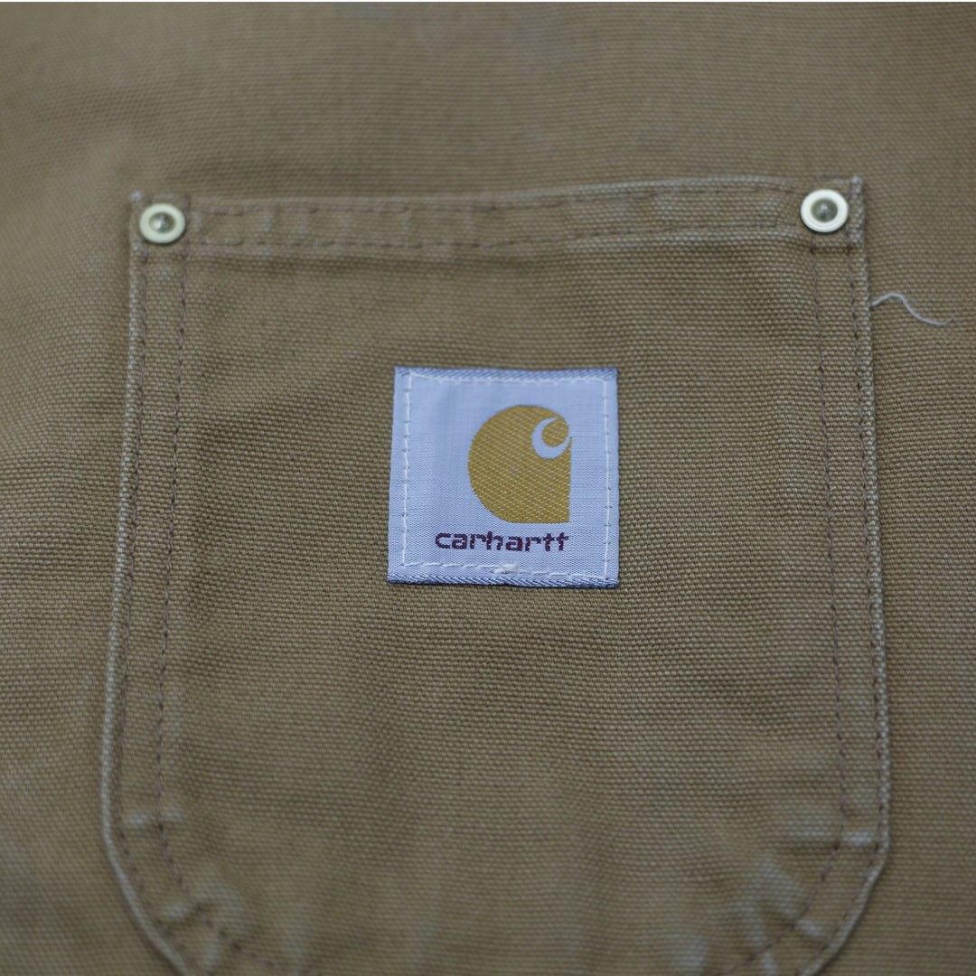 Vintage 90s Carhartt C01 BRN Blanket Lined Jacket Size 50