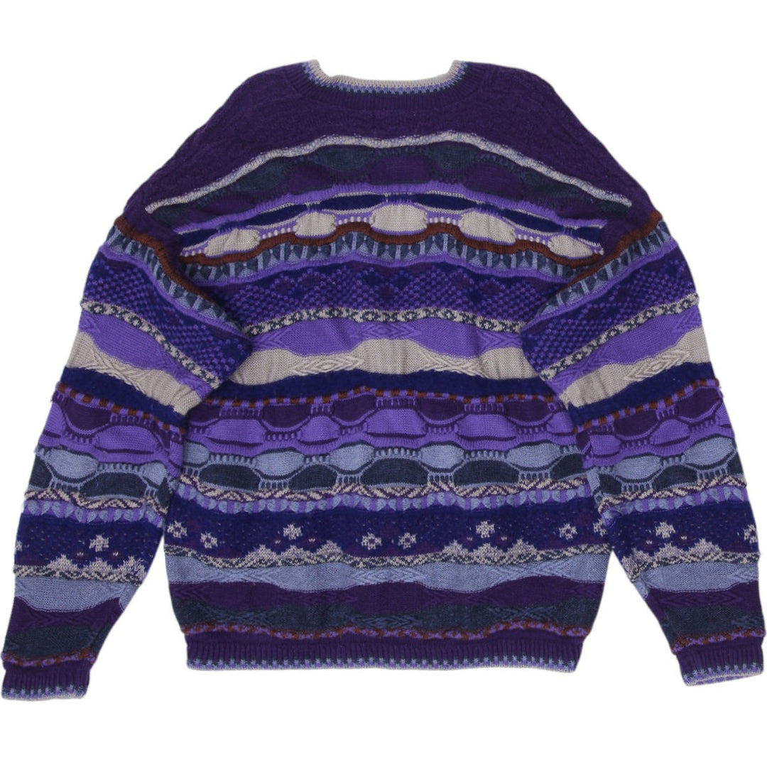 Vintage Tosani Coogi Classic 3D Knitted Cardigan sweater Size L