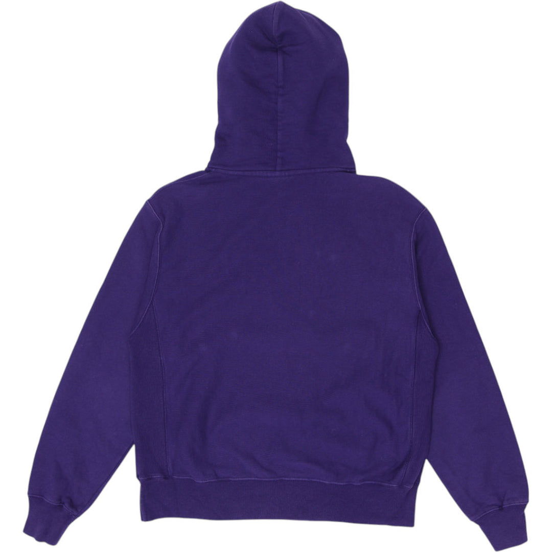 Mens Champion Reverse Weave Hoodie Purple NYU Hoodie Size M