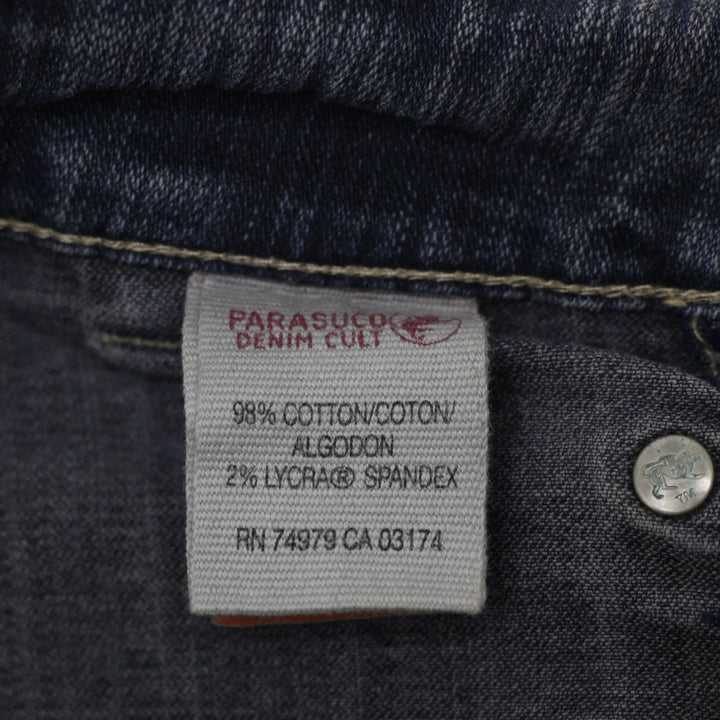Y2K Ladies Parasuco Cult Denim Y2K Snap Waist Low Rise Bootcut Jeans Size 28