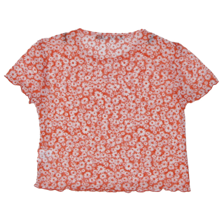 Ladies Sportsgirl Floral Mesh Top