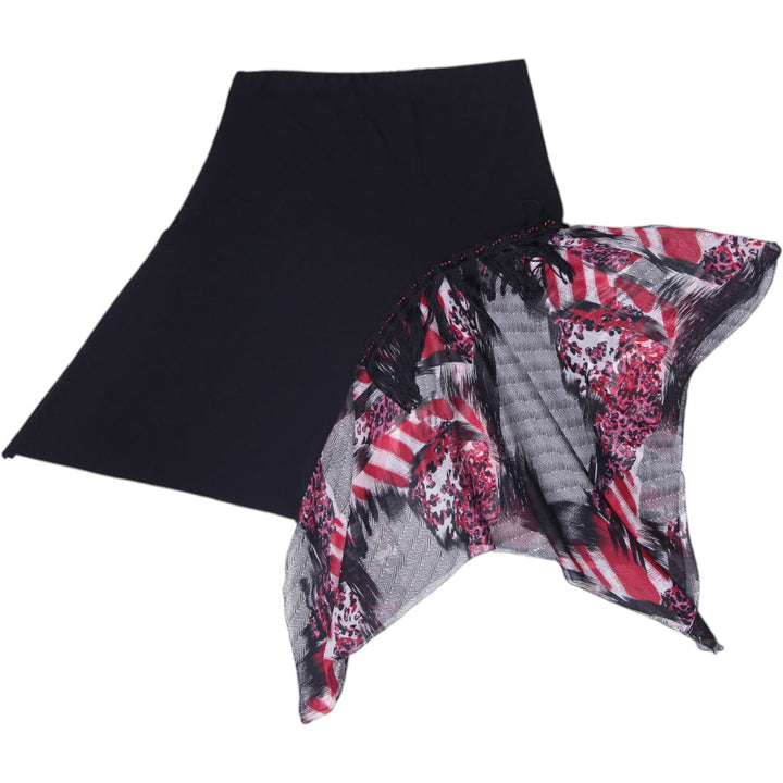 Y2K Ladies Asymmetric Handkerchief Ruffle Mini Skirt