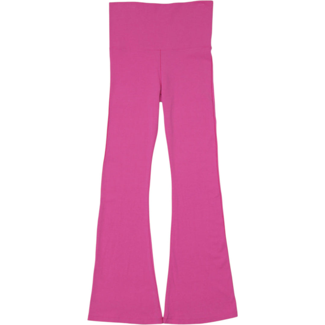 Y2K Ladies Jogger PINK Victoria's Secret Rhinestone Flare Yoga Pants Size S