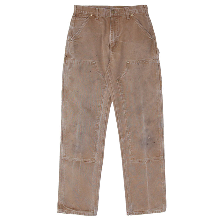 Mens Carhartt B01 BRN Loose Original Fit Double Knee Work Pants