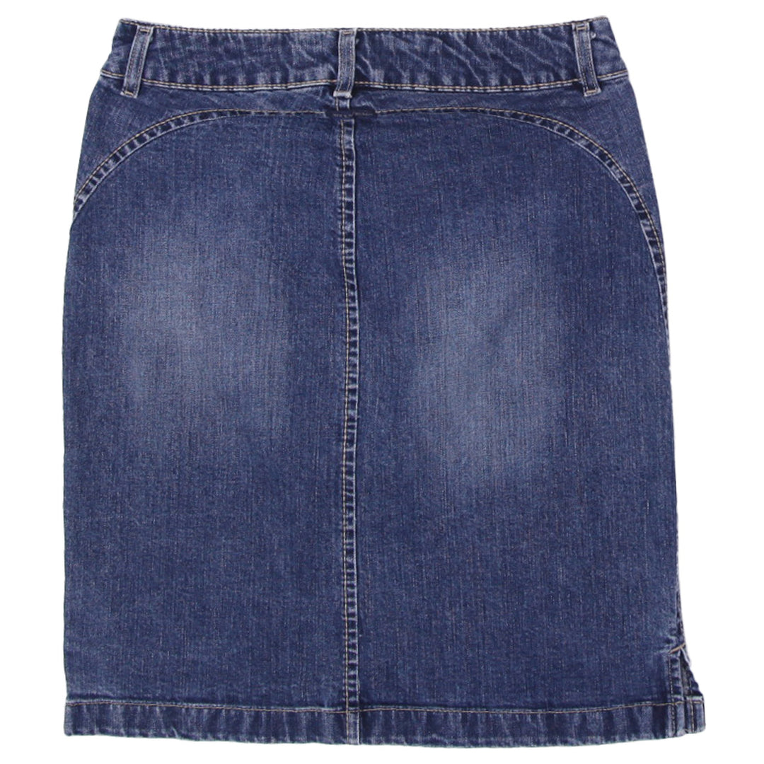 Y2K Ladies Silver Jeans Wash Skirt