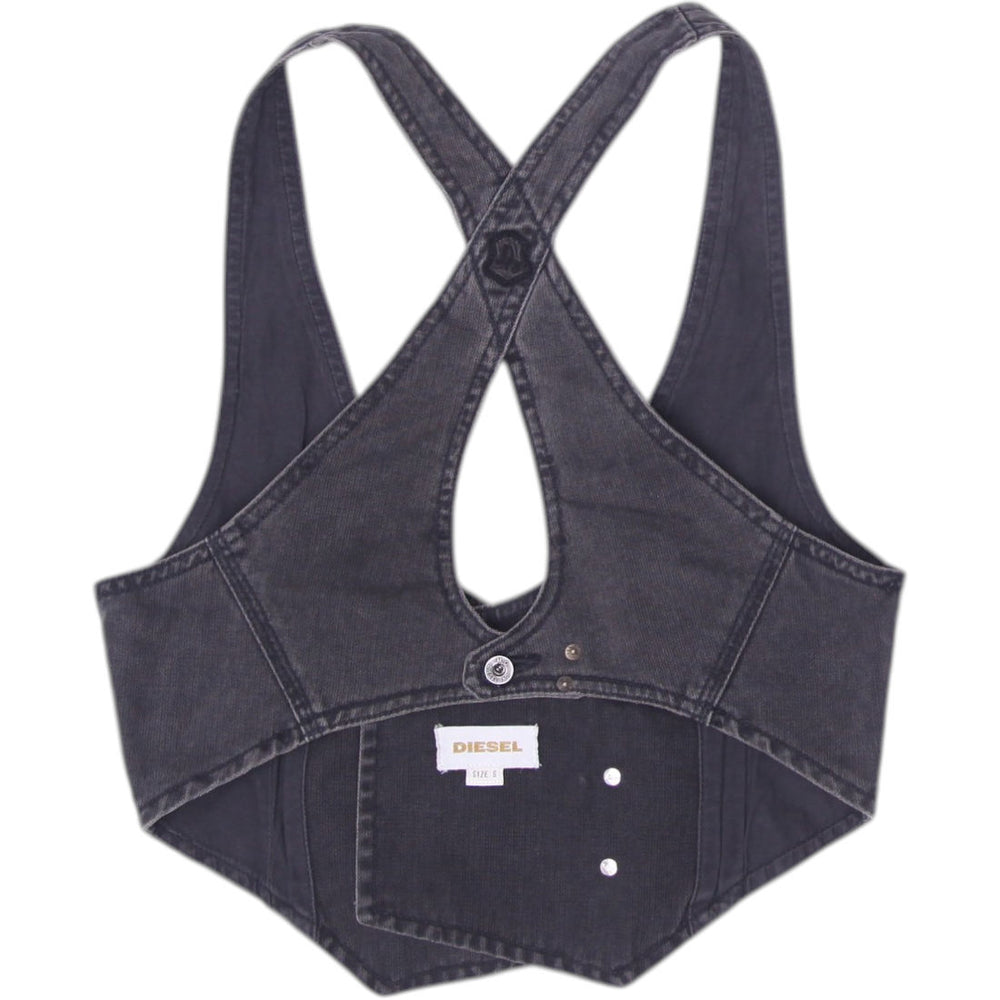 Y2K Diesel Denim Vest Size S | Migration_Y2K Tops - Side View | Fashion Rerun