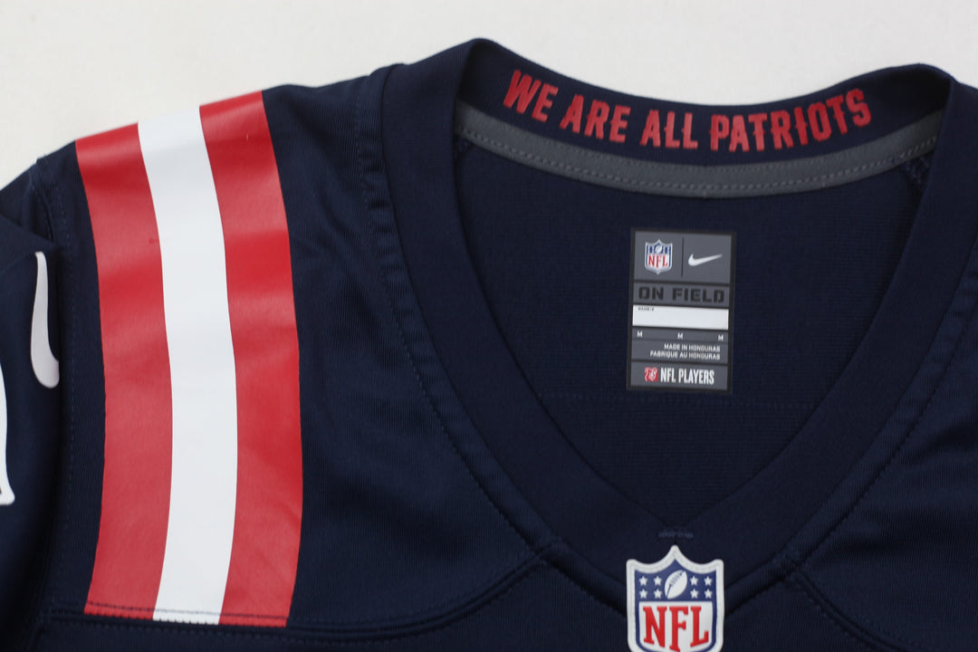 Ladies Nike Mac Jones Navy New England Patriots Player Jersey