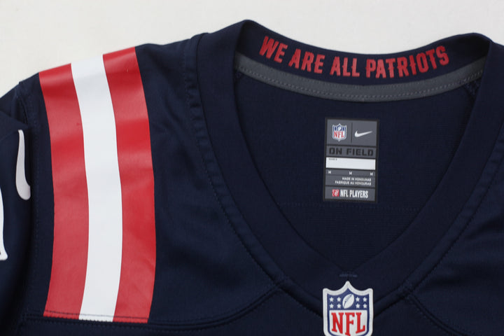 Ladies Nike Mac Jones Navy New England Patriots Player Jersey