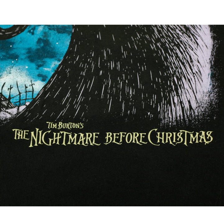 Mens Disney The Nightmare Before Christmas Graphic T-Shirt Black Size XL