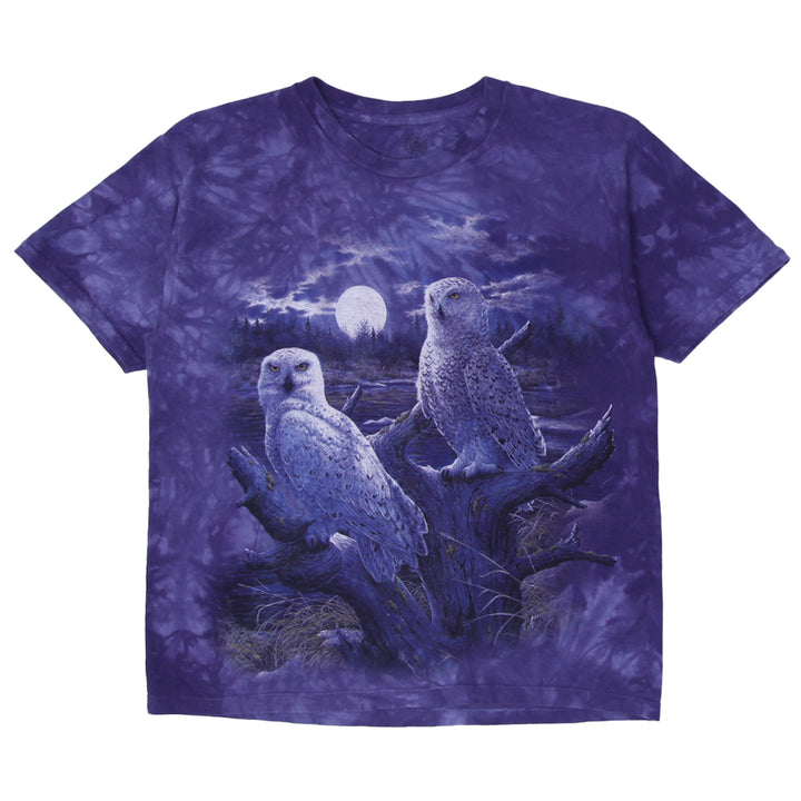 Mens The Mountain Night Owl Tie Dye T-Shirt