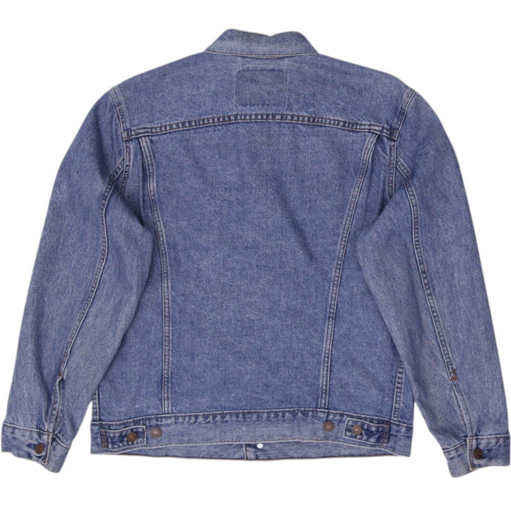 Vintage 75506-0412 Levi's Denim Trucker Jacket Washed Blue Size 40 | Migration_Jackets - Side View | Fashion Rerun