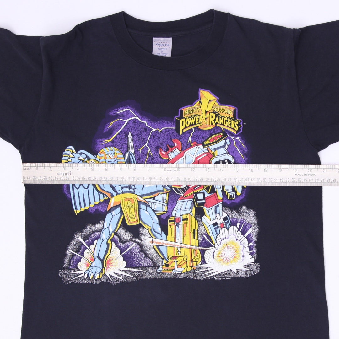Vintage 1994 Center Cut MMPR Power Rangers Saban T-Shirt Made in USA Size M