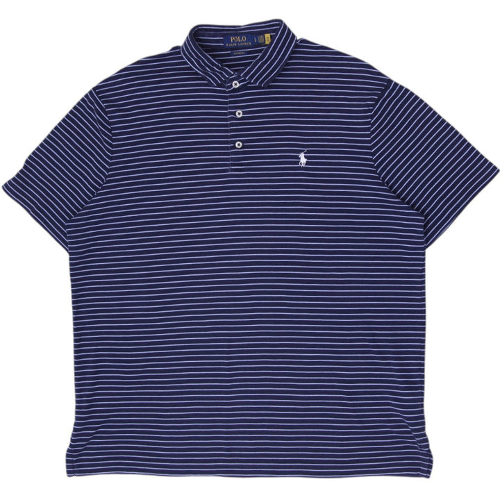 Mens Polo Ralph Lauren Classic Fit Striped Polo T-Shirt Size L