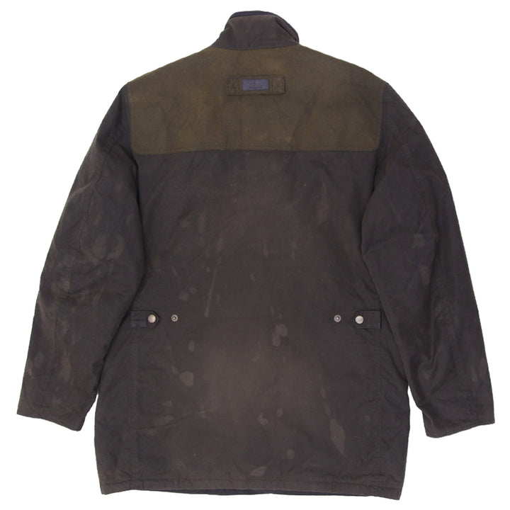 Mens Barbour Hartlington Wax Button Jacket Olive | Migration_Jackets UAENAT20 - Side View | Fashion Rerun