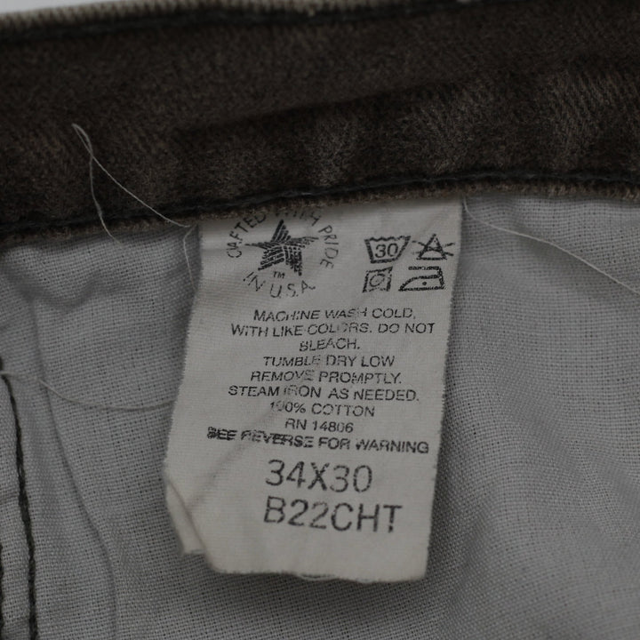 Vintage Carhartt B22CHT Jeans Dark Brown 34x30 Made In USA