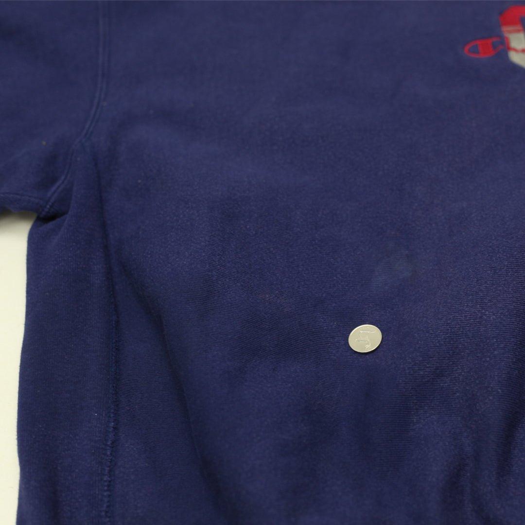 Vintage Champion Reverse Weave Sweatshirt-Navy Size L, Made In USA - Fashion Rerun Vintage Migration_Sweaters