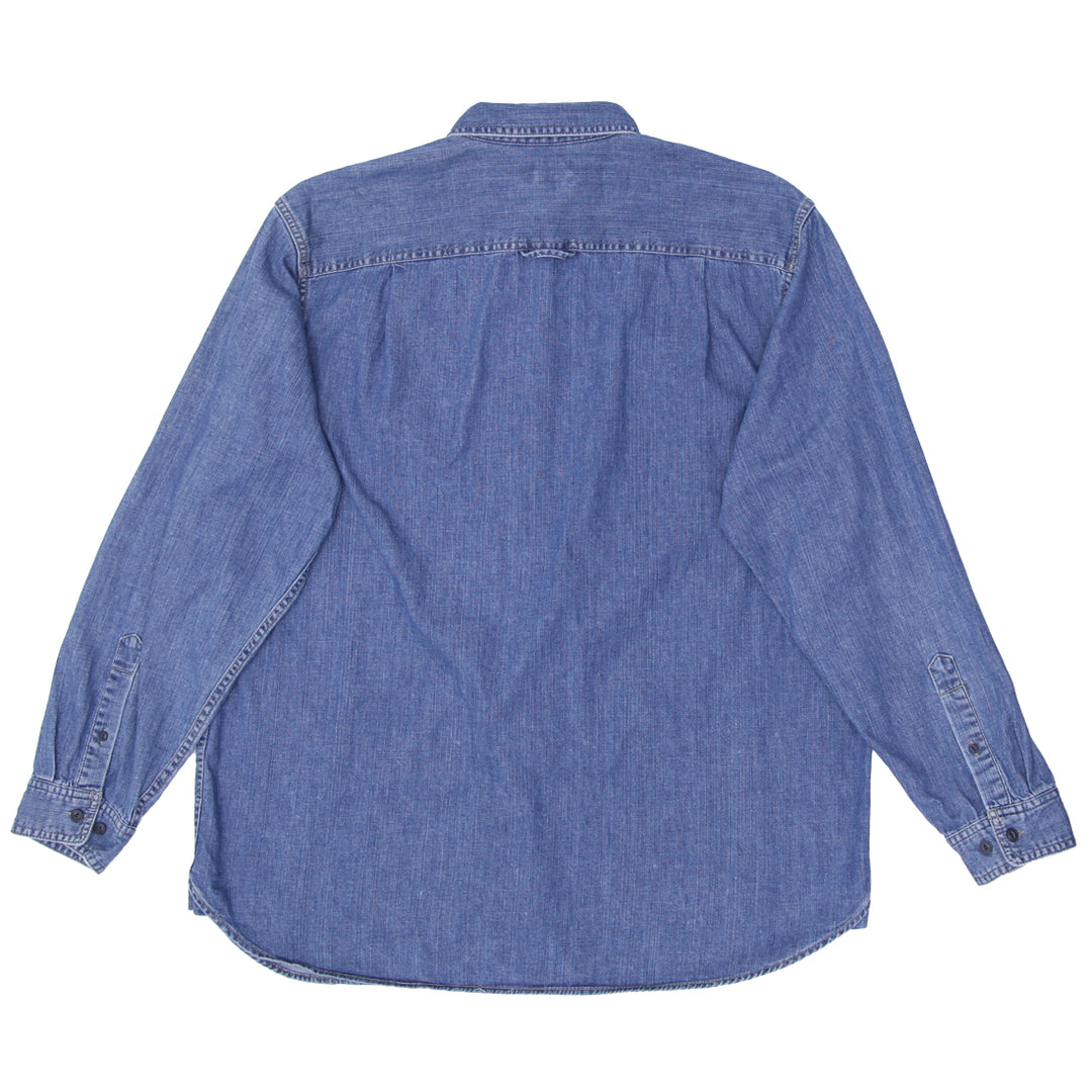 Mens L.L Bean Denim Long Sleeve Shirt - Fashion Rerun Vintage Migration_Shirt