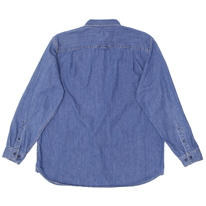 Mens L.L Bean Denim Long Sleeve Shirt - Fashion Rerun Vintage Migration_Shirt