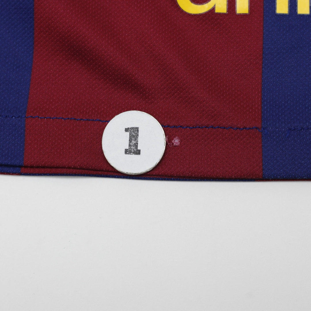 BOYS Barcelona Nike Checkered La Liga Soccer Jersey Size S