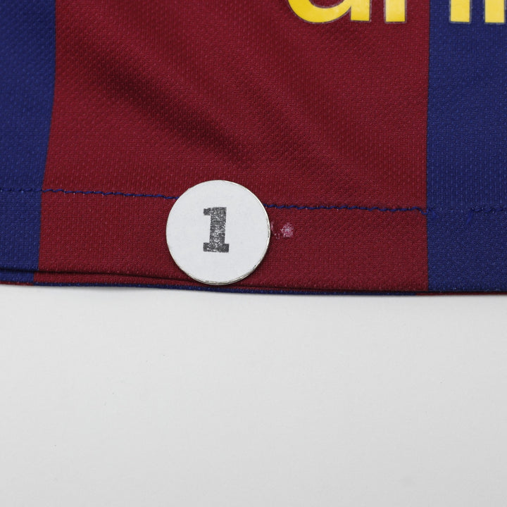 BOYS Barcelona Nike Checkered La Liga Soccer Jersey Size S