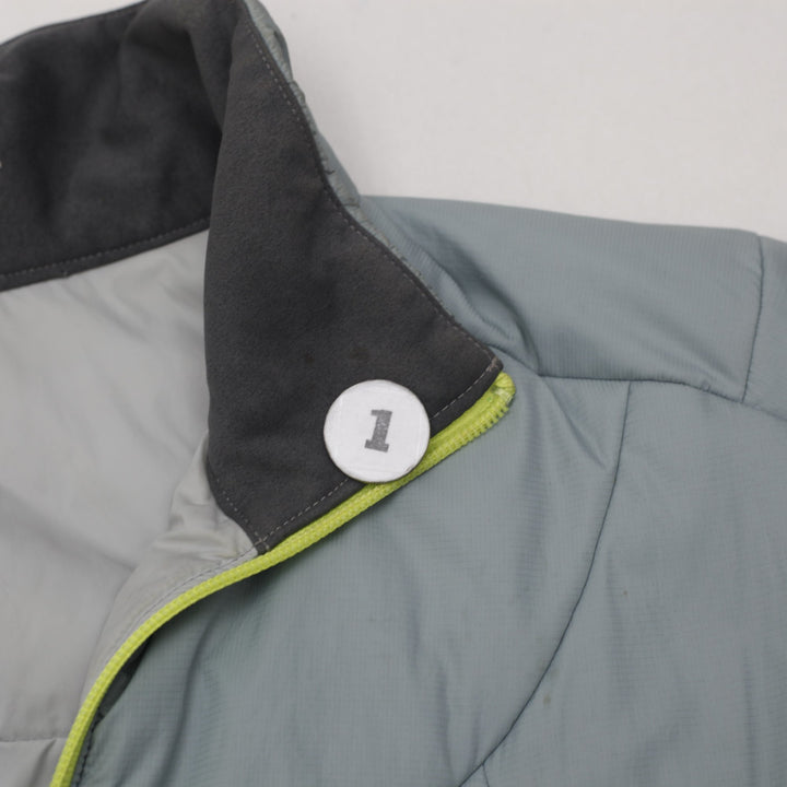Ladies Arc'teryx Gray Light Blue Insulated Zipper Lightweight Jacket XS | Migration_Jackets - View 10 | Fashion Rerun