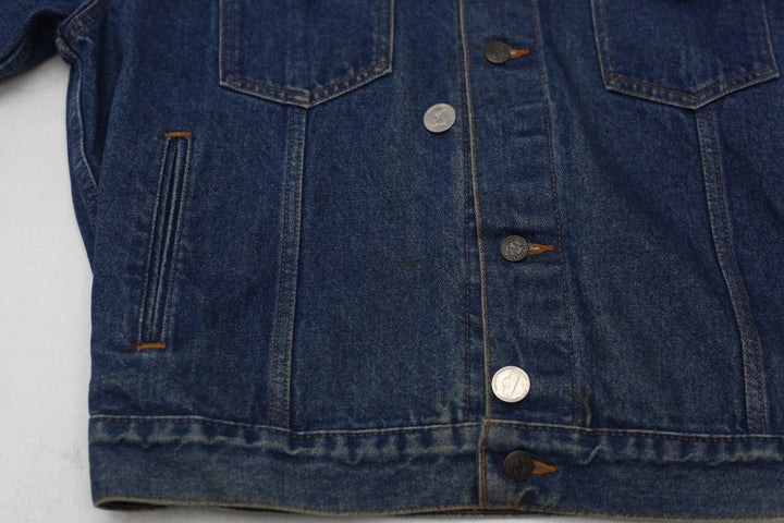 Vintage Marlboro Country Store Leather Collar Denim Jacket - Fashion Rerun Vintage Migration_Jacket