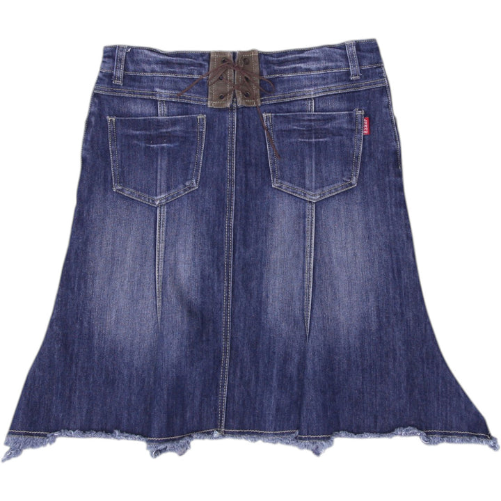 Y2K Ladies Lonky Denim Midi Skirt