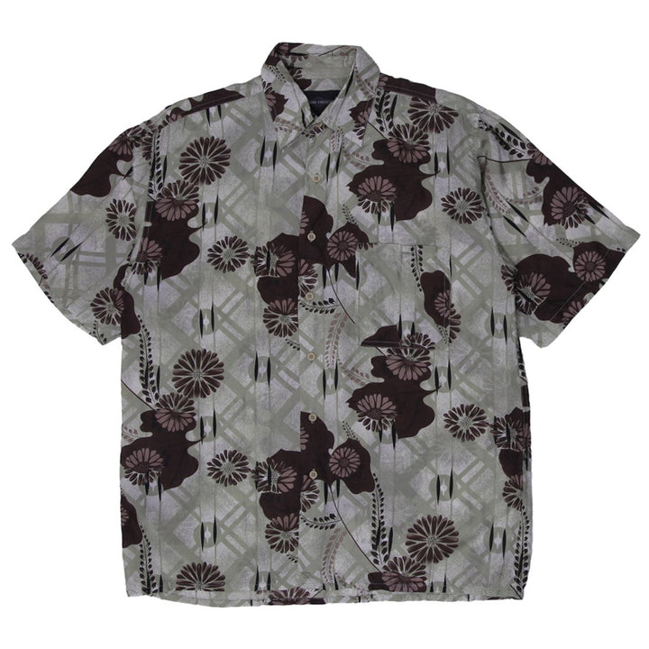 Vintage Mens Premiere Collection Silk Floral Short Sleeve Shirt | Migration_Shirts | Fashion Rerun