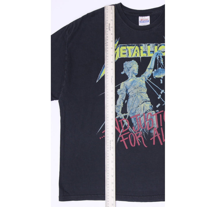 Vintage Metallica ...And Justice For All T-Shirt 2XL Black Hanes Heavyweight