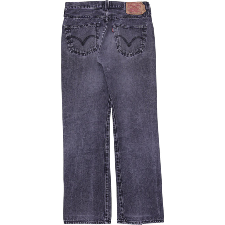Mens Levi's 501 Black Straight Leg Jeans Size 32