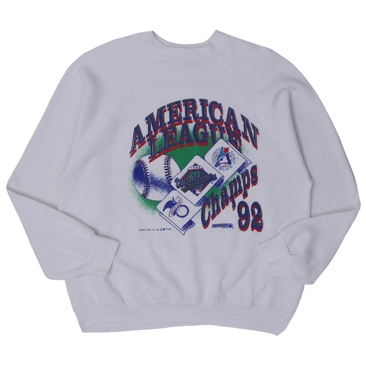 Vintage Toronto Blue Jays American League World Series Champ 92 Sweatshirt - Fashion Rerun Vintage Migration_Sweaters