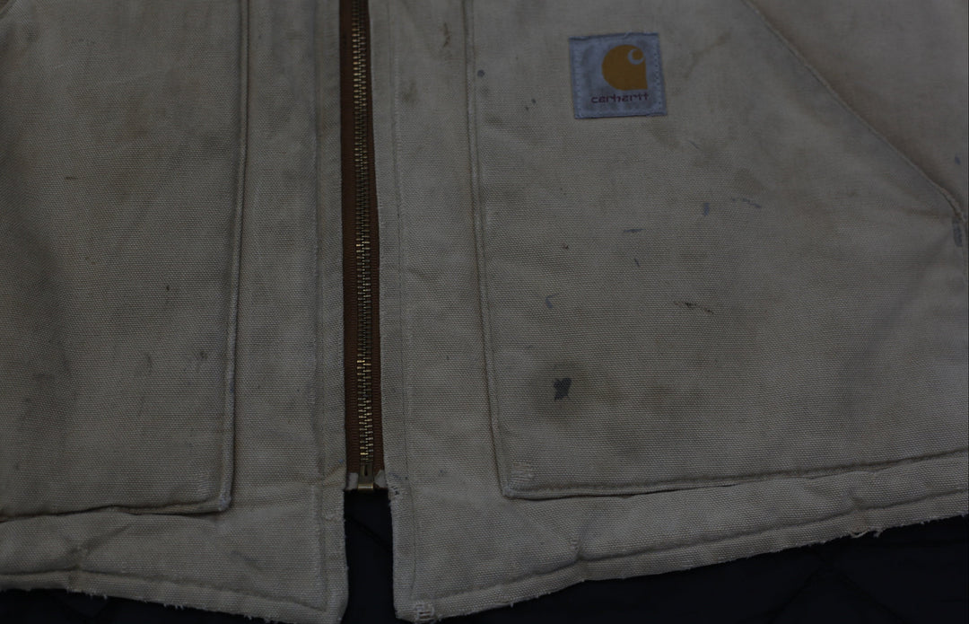 Vintage Carhartt V01 BRN Quilt Lined Work Slightly Distressed Vest | Migration_Vests - Alternate View | Fashion Rerun