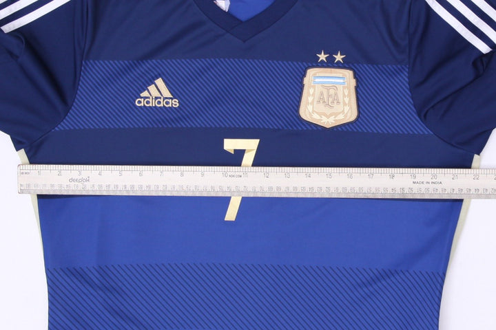 Mens Adidas Argentina 2014 Away Football Jersey Di Maria #7 Size L World Cup