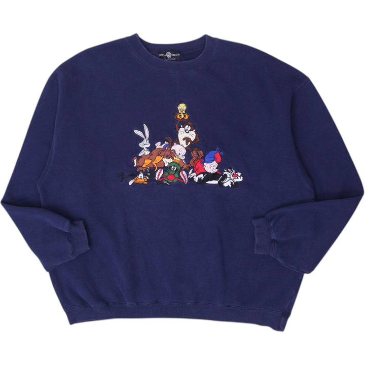 Vintage 90s Warner Bros Looney Tunes Full Character Sweatshirt Size XL | Migration_Sweatshirts | Fashion Rerun