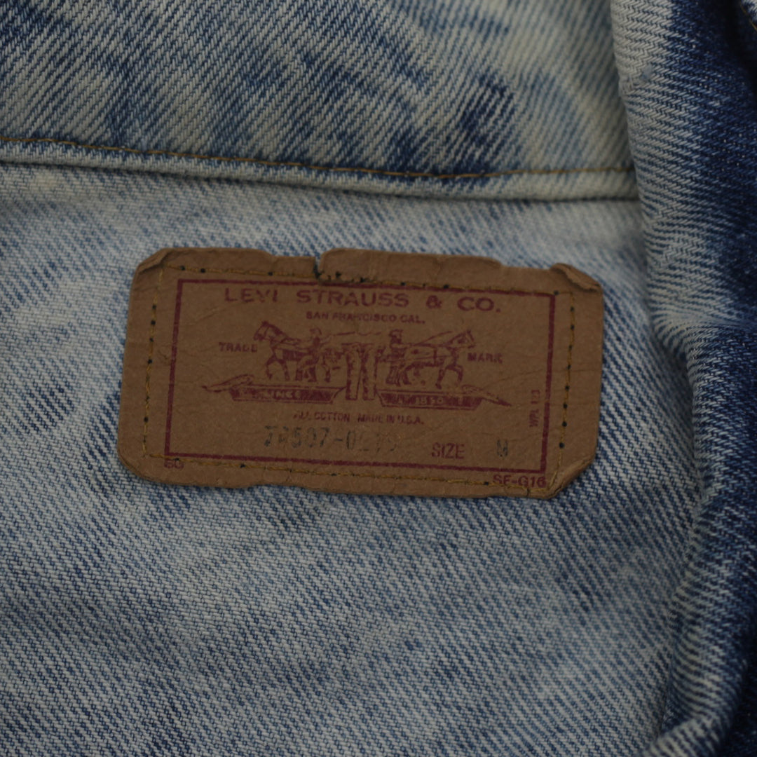 Vintage Levi's Stonewashed Denim Trucker Jacket Size Medium Made In USA - Fashion Rerun Vintage Migration_Jacket