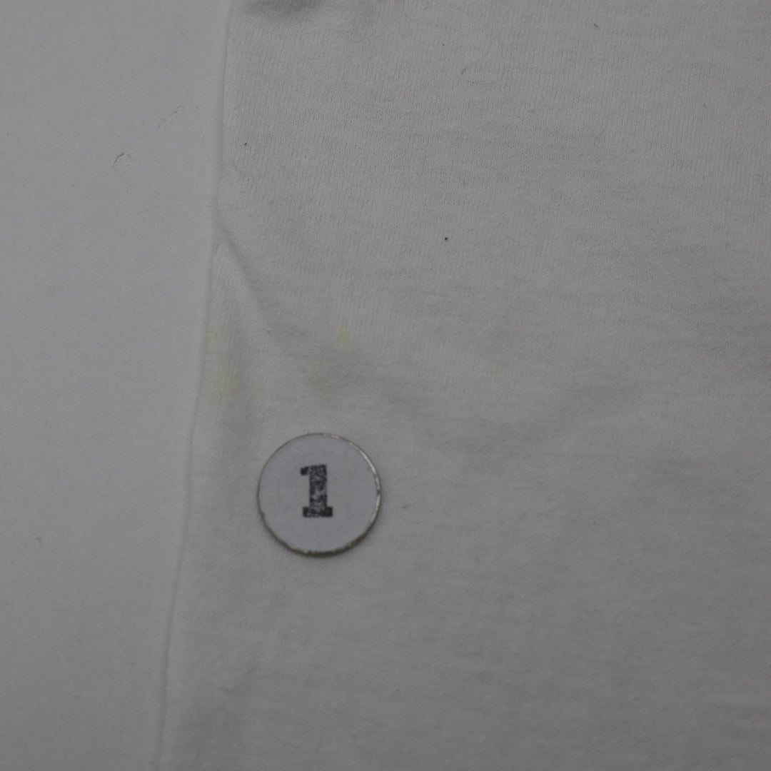 Vintage Mens Anvil T-Shirt White Insect Graphic Cotton