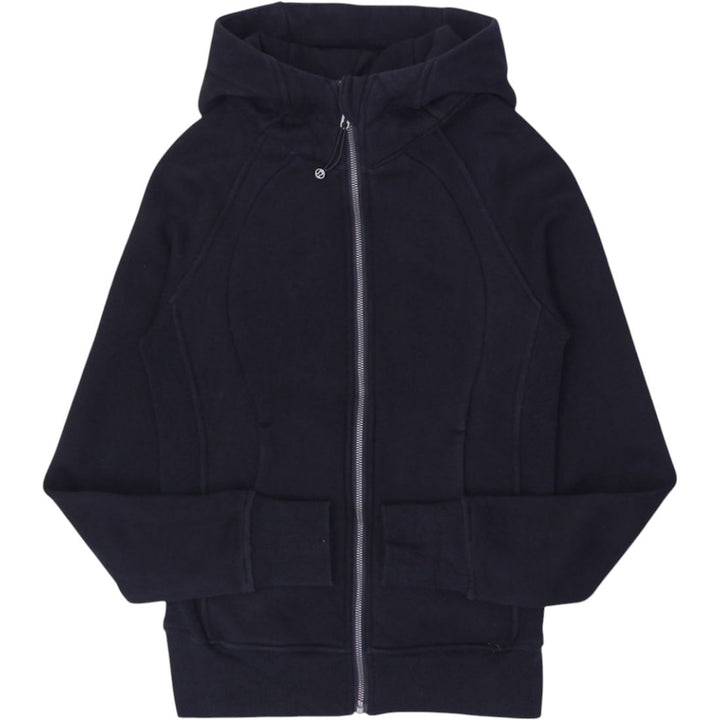 Ladies Lululemon Scuba Full Zip Hoodie In Black