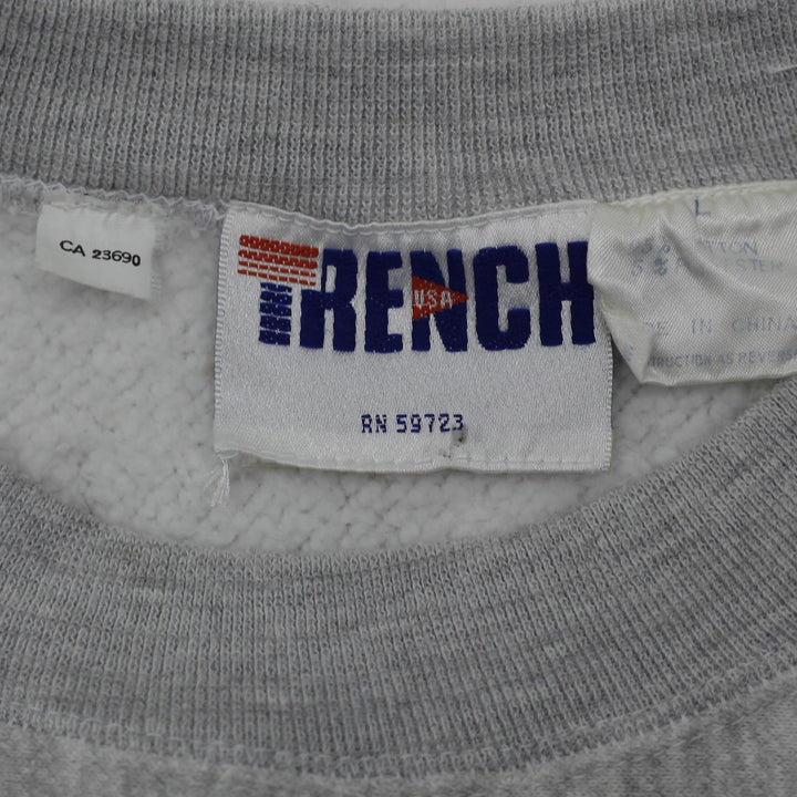 Vintage Trench USA Toronto Blue Jays 1991 Logo Gray Crewneck Sweatshirt Large | Migration_Sweatshirt - Back V | Fashion Rerun