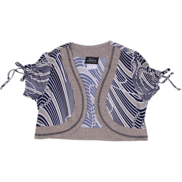 Y2K Artex Striped Pattern Bolero Tops Size M | Migration_Jackets | Fashion Rerun
