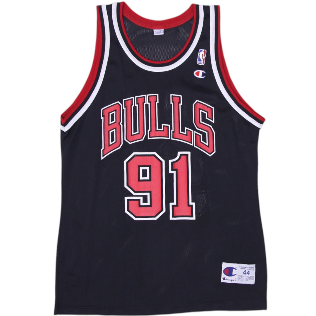 Vintage 90s Vintage Champion Chicago Bulls Dennis Rodman #91 Jersey Size 44 | Migration_Jerseys | Fashion Rerun