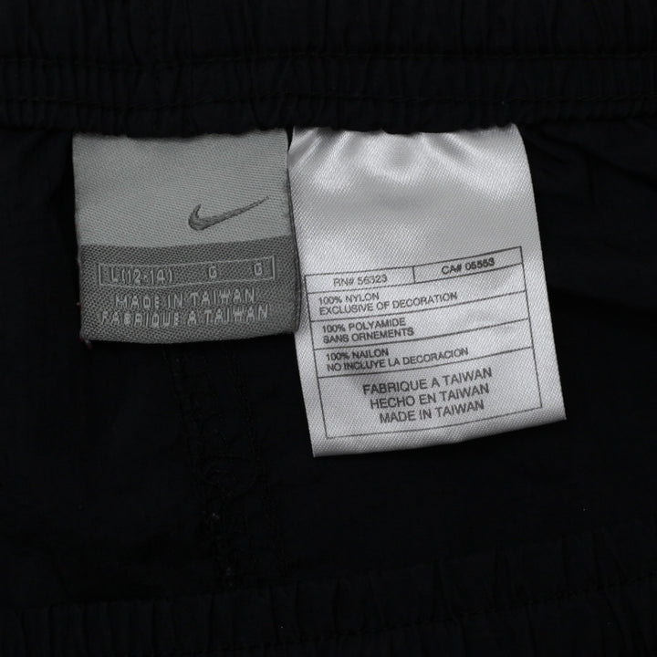 Vintage Ladies Embroidered Nike Black Nylon Sports Shorts | Migration_Shorts - Back View | Fashion Rerun