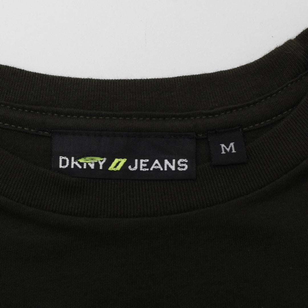 Y2K Ladies DKNY Logo Print Tee Size M | Migration_Y2K Tops - Back View | Fashion Rerun