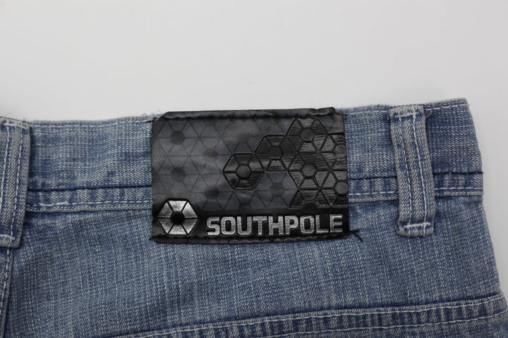 Southpole Washed Blue Casual Urban Style Denim Shorts Size 36 | Migration_Shorts - Detail View | Fashion Rerun
