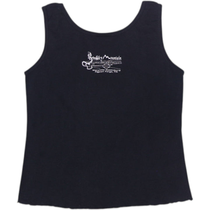 Y2K Ladies Harley Davidson Graphic Logo Tank Top Size M | Migration_Y2K Tops - Side View | Fashion Rerun