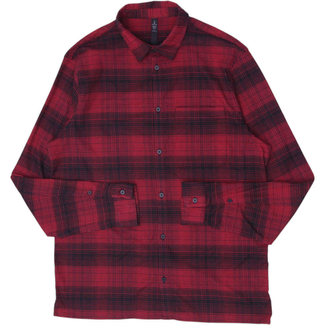Mens Lululemon Masons Peak Technical Flannel Long Sleeve Shirt Size XL