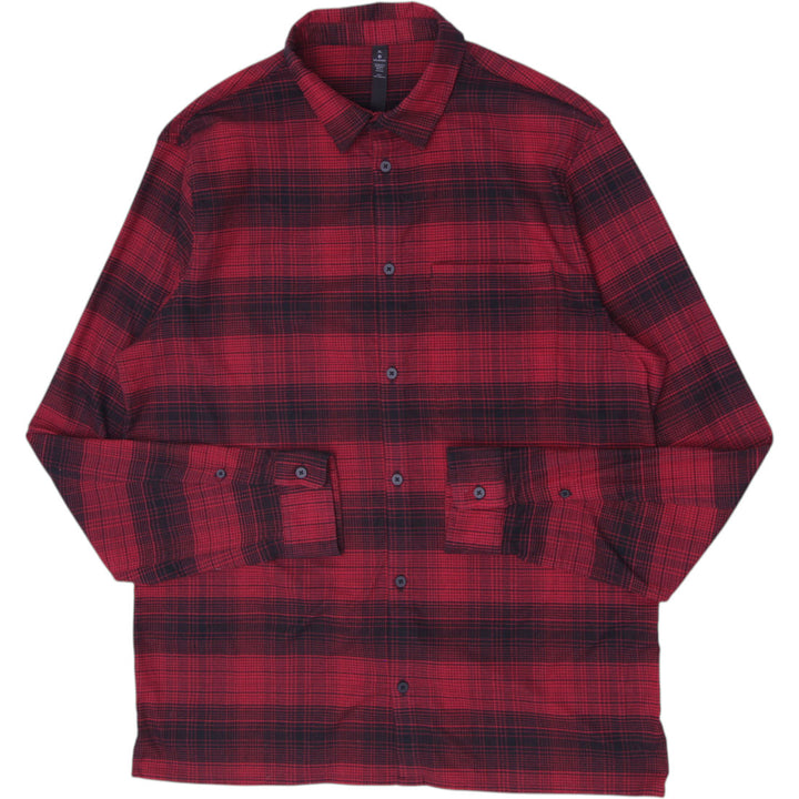 Mens Lululemon Masons Peak Technical Flannel Long Sleeve Shirt Size XL