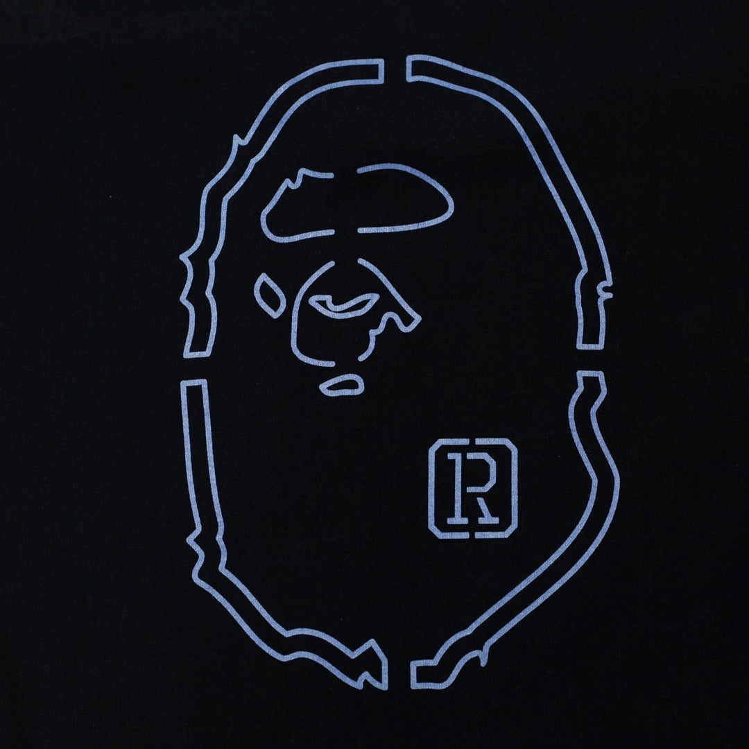Mens A Bathing Ape Hand Drawn BAPE Logo Black T-Shirt  M | Migration_T-Shirts SW COLLECTION - Alternate View | Fashion Rerun
