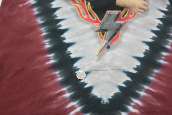 2003 Vintage AC DC Highway To Hell Tie Dye T-Shirt Made in USA Liquid Blue XL - Fashion Rerun Vintage Migration_T-Shirt