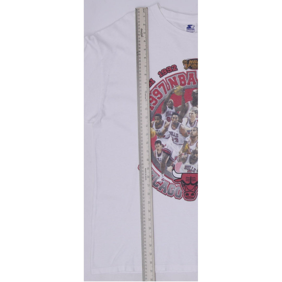 Vintage 1997 NBA Champs Chicago Bulls Starter T-Shirt Made In USA Size XL | Migration_T-Shirts - View 6 | Fashion Rerun