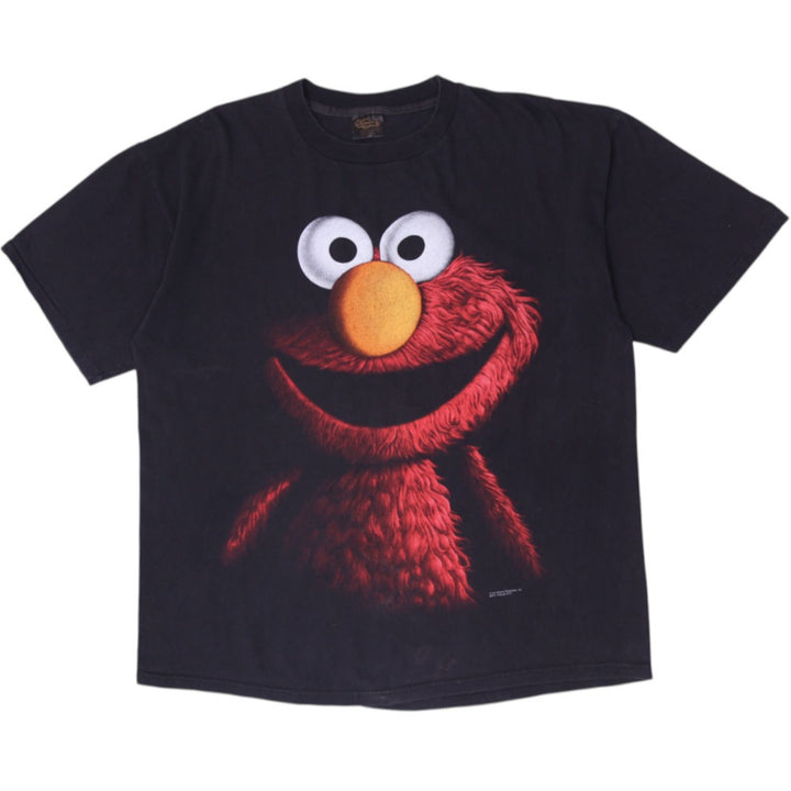 Vintage 90s Sesame Street Elmo Face T-Shirt Changes Tag Made In USA Size XL